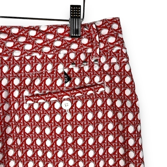 4 for $20 SALE! Nivo by Lanctot Classic Golf Skort, Red/White Print, Size 12 - Picture 9 of 11